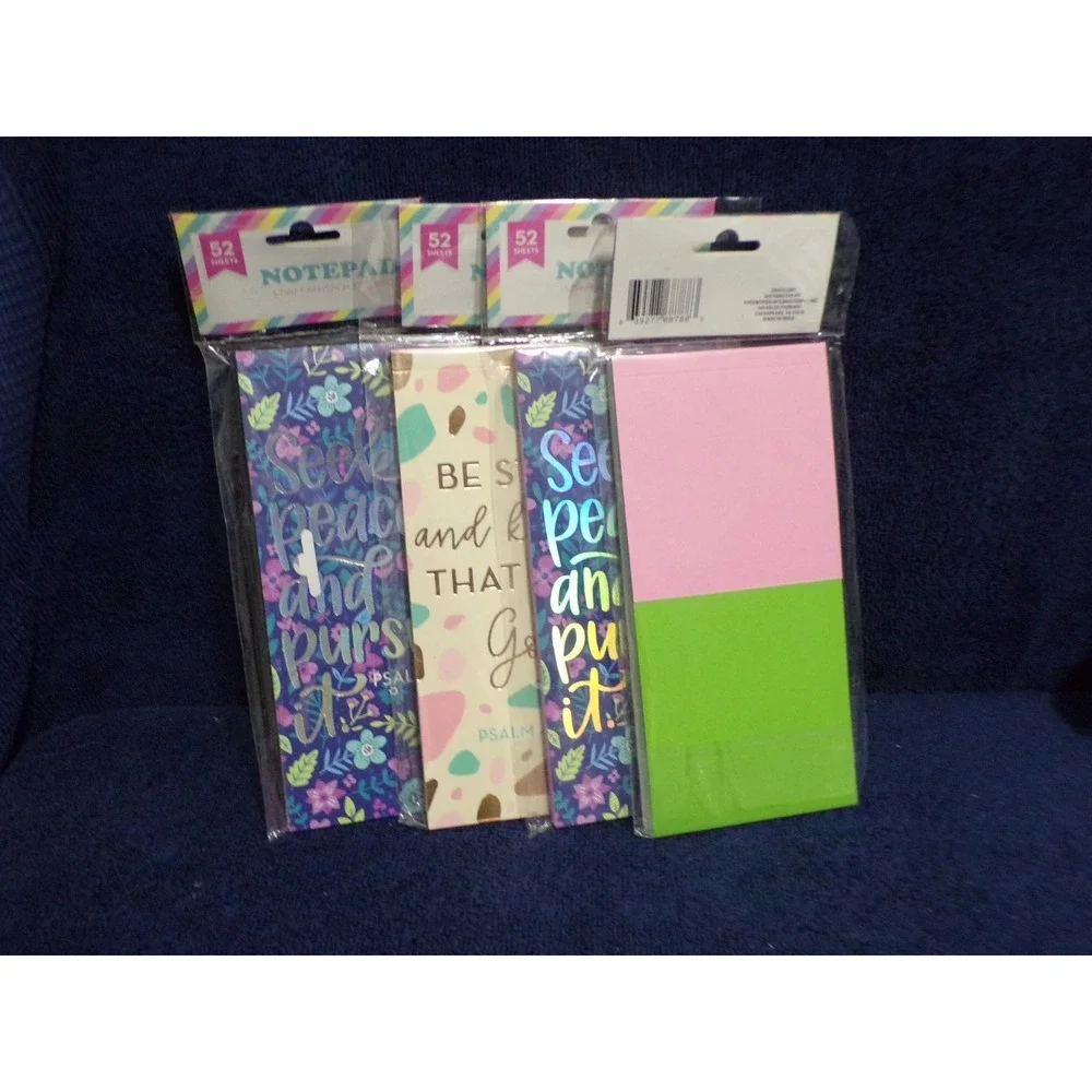 Vintage Lot of Misc. Inspritional Faith 52 Sheets Each Note Pads New Old Stock
